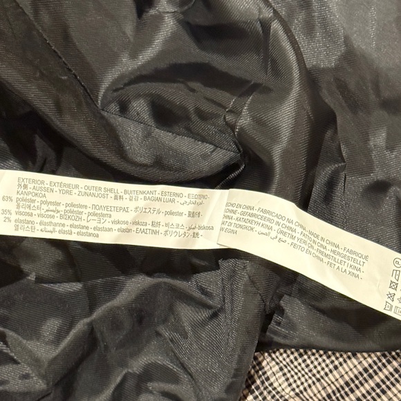 Zara Plaid Double-Breasted Jacket with Removable Belt - Size S, Trench Coat - Picture 14 of 16